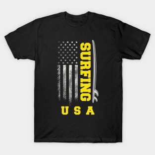 Surfing Sport Summer Games United States Surfing Surf T-Shirt